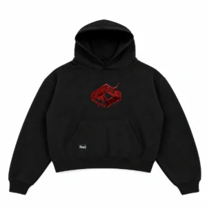 Hoodie Boxy Ritual Cube Black