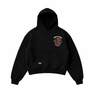 Hoodie Boxy Sacred Heart black