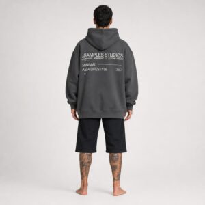 Hoodie Rustico Minimal Grey Samples