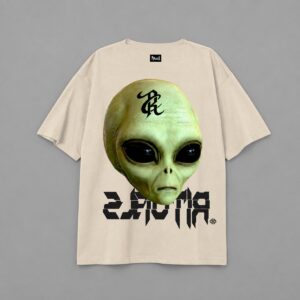 Remera Oversize Confuse Beige Rituals — espalda