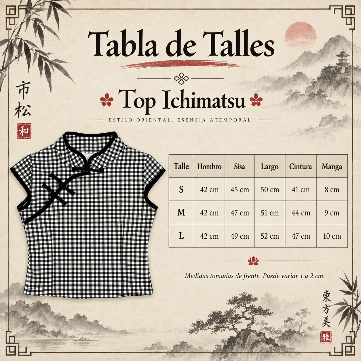 Remera Top Ichimatsu - Imagen 6