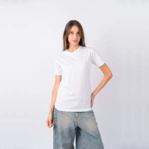 Remera Regular Algodón 20.1 Blanco KTX