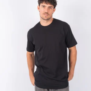 Remera Regular Algodón 20.1 Negra KTX